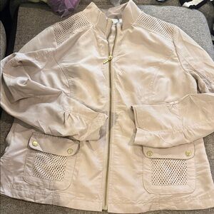Elegant Cream Utility Jacket